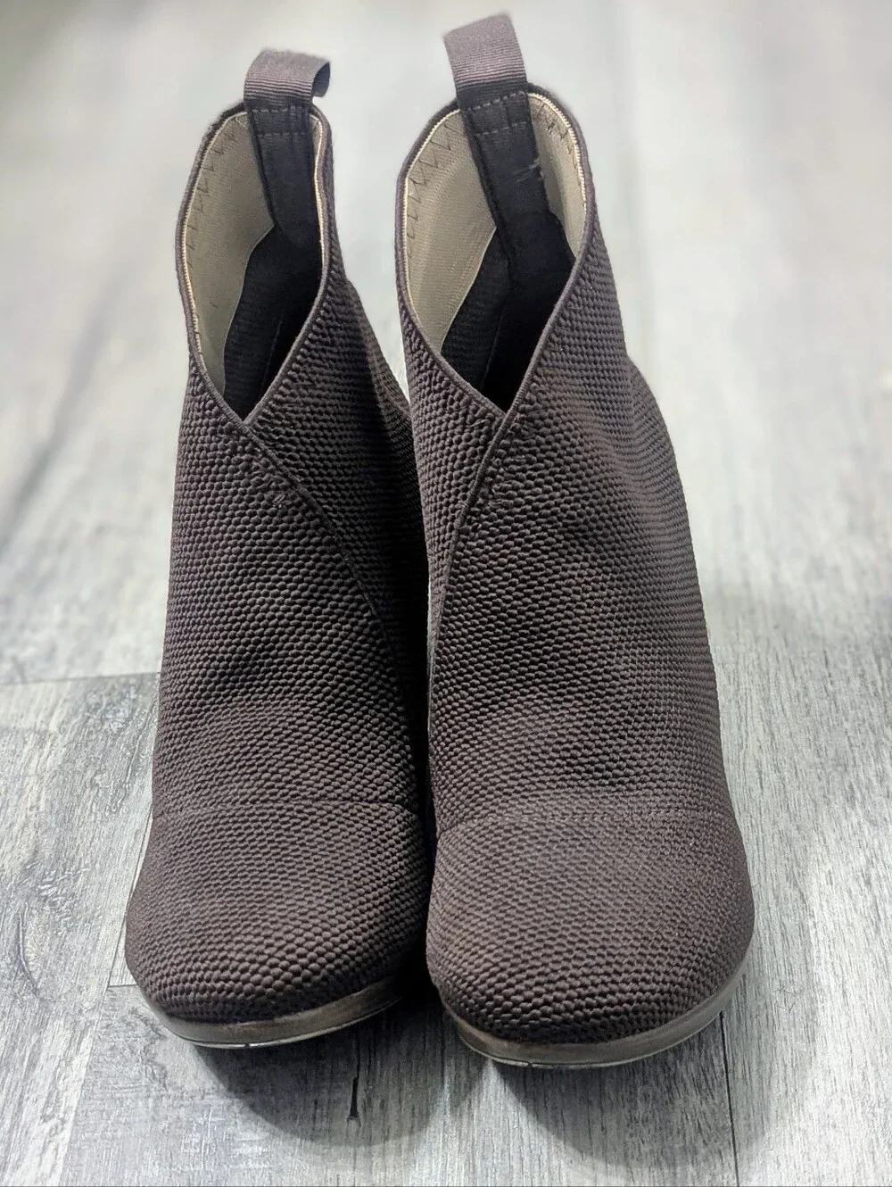 Charleston Shoe Co. Brown Wedge Heel Boots